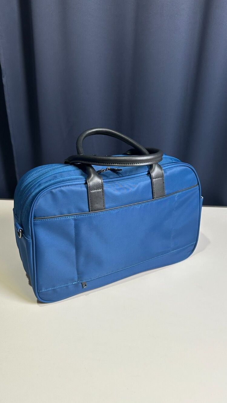 Nomad Lane Bento Bag Blue Nylon 24L Underseat Personal Item Travel Duffel Bag - Picture 4 of 16